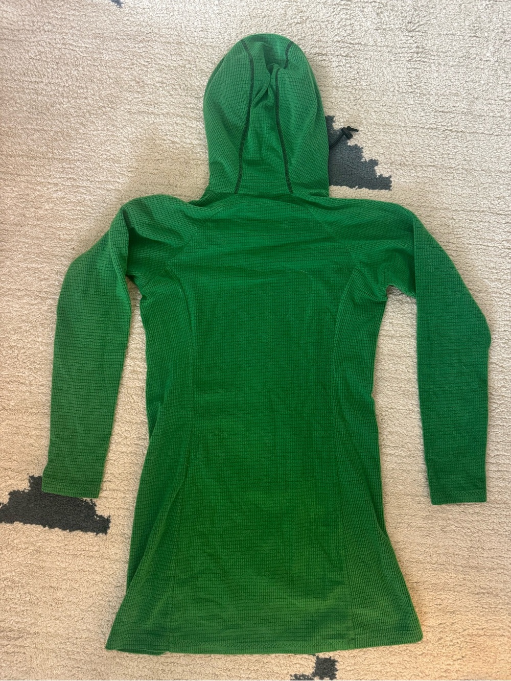 Melanzana Green Long Sleeve Hooded Dress - Picture 3 of 3